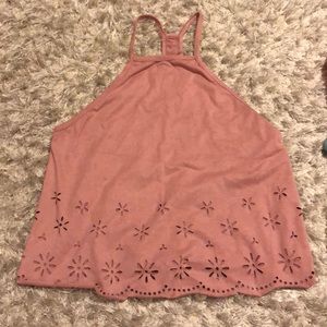 Pink cutout design tank